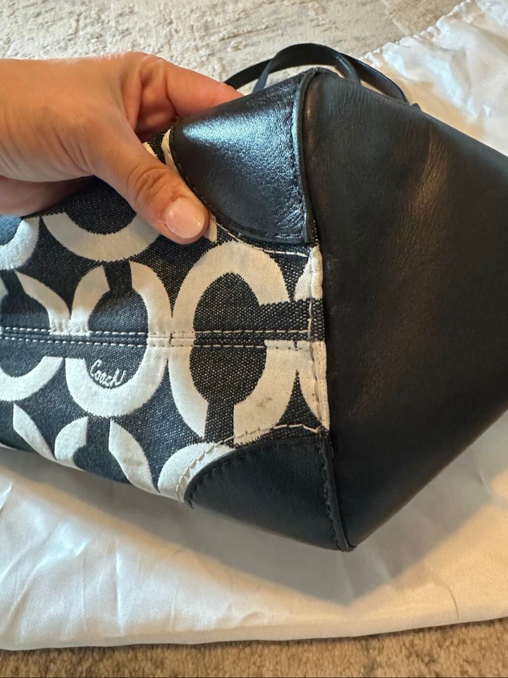 Coach OP Signature Shoulder Purse Tote - Picture 4 of 10